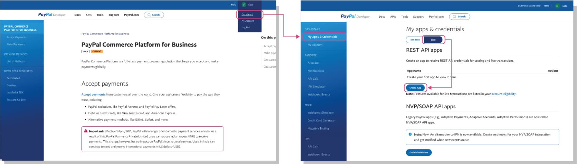 How to set up PayPal: