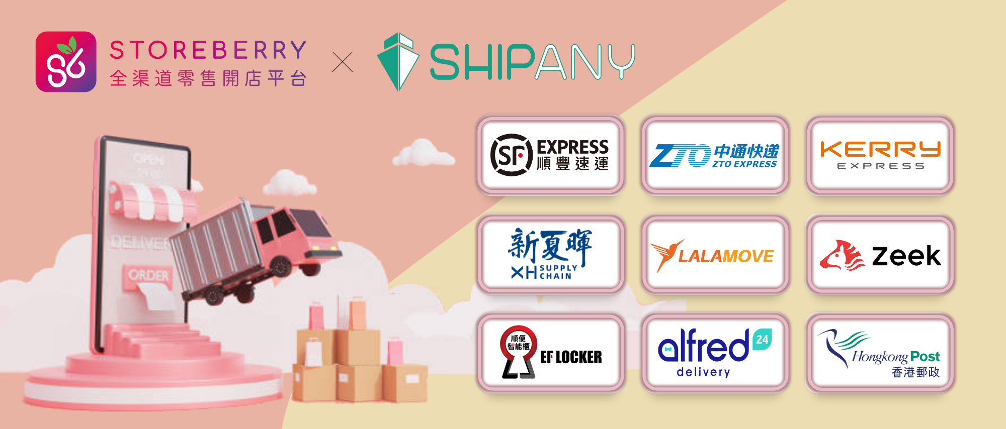  【STOREBERRY x ShipAny 智能物流平台】一鍵串連多個網店物流供應商，印單寄件全面自動化！  